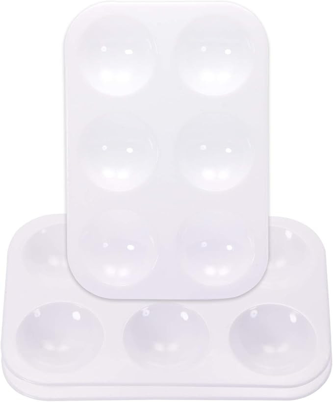 Penta Angel Art Paint Tray Palette 3Pcs 6 Well Plastic Rectangular Paint Tray for Kids Watercolor... | Amazon (US)