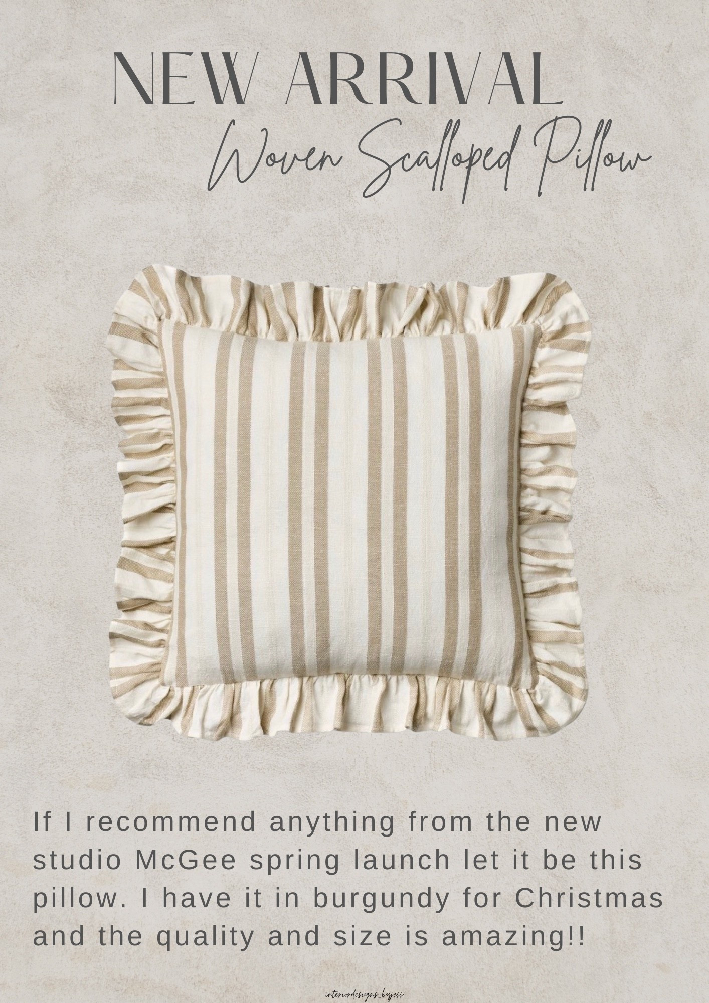 My favorite find from the Target studio McGee spring 2026 launch 

Neutral pillows 
Spring throw pillows 
Scalloped pillow 

#LTKFindsUnder50 #LTKHome #LTKSeasonal