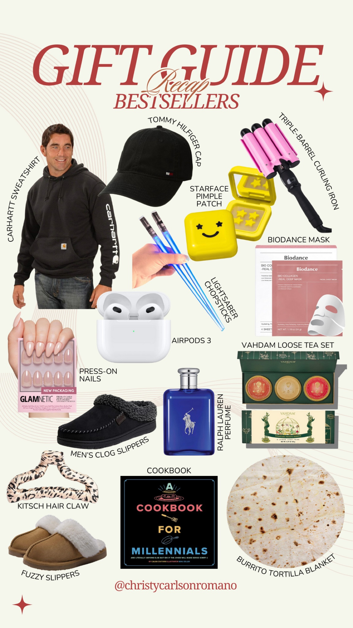 Here’s a quick recap of our Gift Guide with your favorites and the bestsellers! Find the perfect gift that everyone will love: a Carhartt sweatshirt, Tommy Hilfiger cap, Starface pimple patch, Apple AirPods 3, lightsaber chopsticks, press-on nails, Vahdam loose tea set, and more! 
#toppicks #favoritefinds #holidayshopping #giftidea #crowdfavorite #celebritygiftguide

#LTKShoeCrush #LTKSeasonal #LTKGiftGuide
