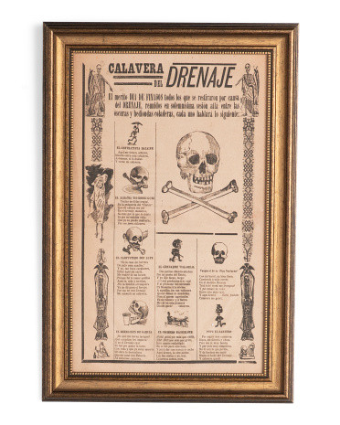 16x24 Calavera Wall Art | TJ Maxx