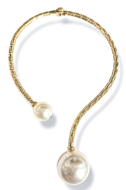 Over My Head Pearl Ball Choker Necklace | The Willow Tree