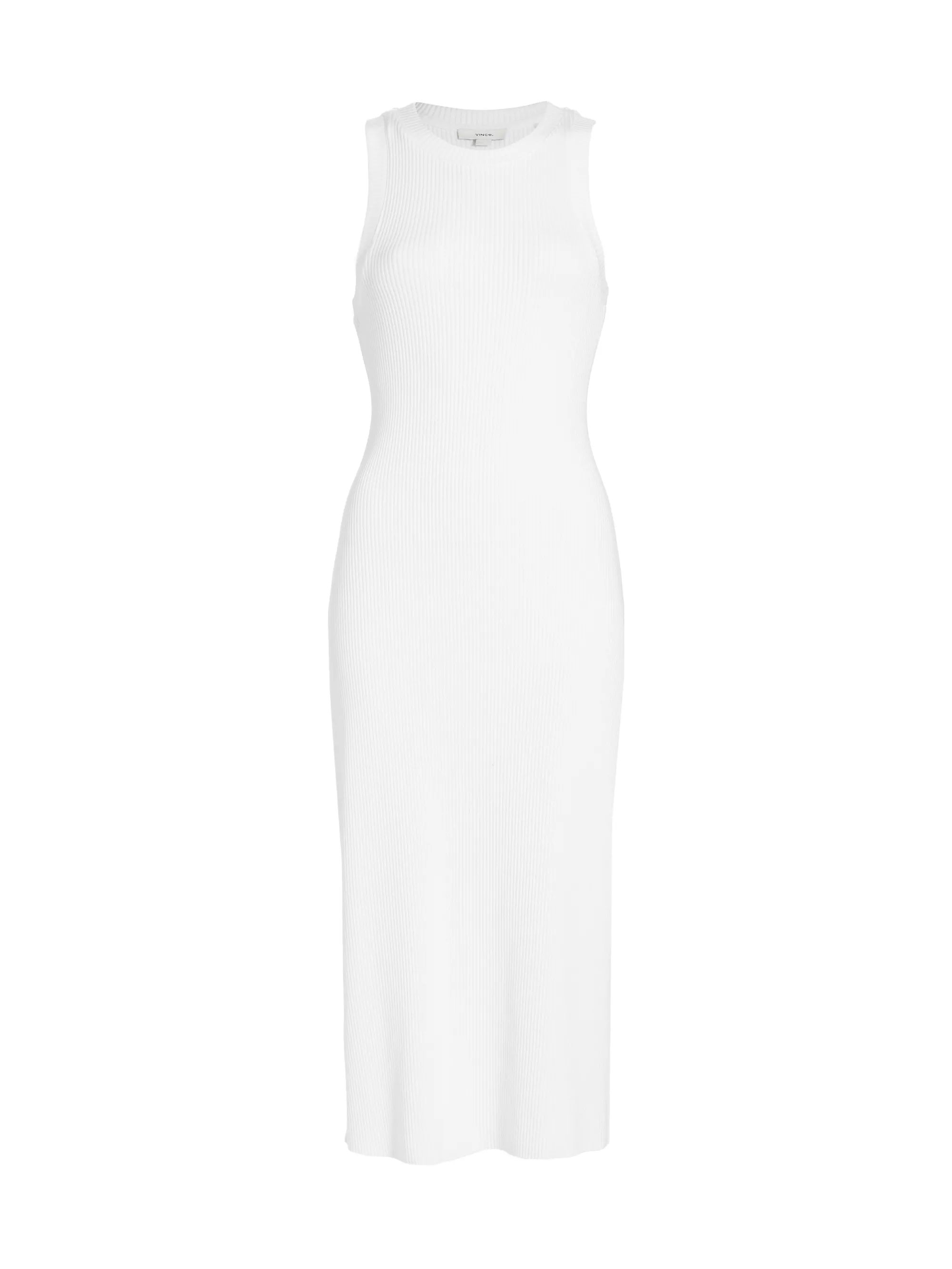 Rib-Knit High Neck Tank Midi-Dress | Saks Fifth Avenue