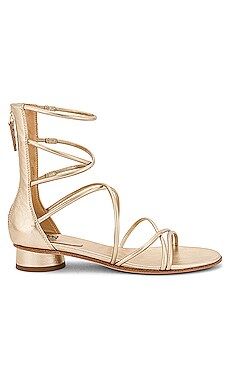 PAIGE Evie Sandal in Light Gold from Revolve.com | Revolve Clothing (Global)