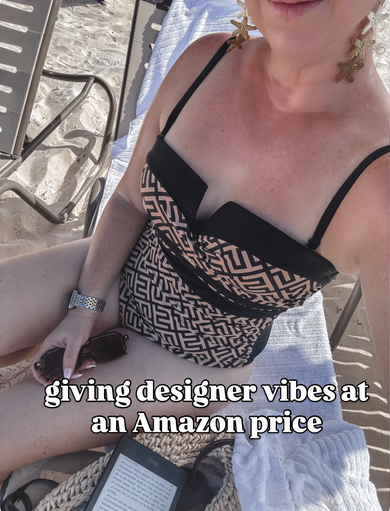 Designer vibes at Amazon prices! LOVE this one piece swimsuit! Wearing a size M. 🐚

Vacation look, designer look for less, beach style, cruise, beach day, printed swim, flattering style, seashell earrings, sunglasses, vacation ready, spring break, spring and summer style, warm weather, one piece swim, swimsuit, bathing suit, affordable Amazon finds.
 

 #LTKootd #LTKSeasonal #LTKTravel