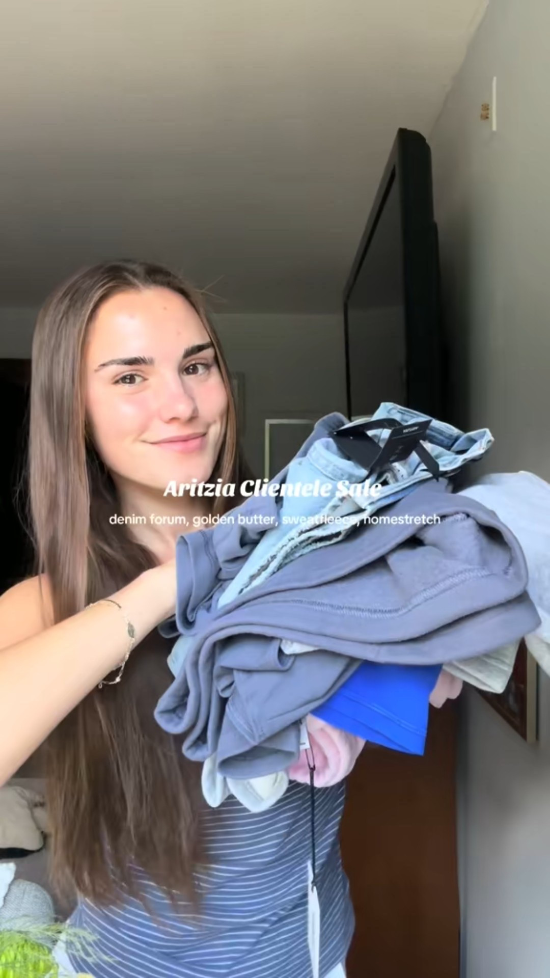 jeans : 25 
tops : xs 
bottoms : smalls 
bike shorts : 2 

#LTKSaleAlert #LTKSummerEdit #LTKActive