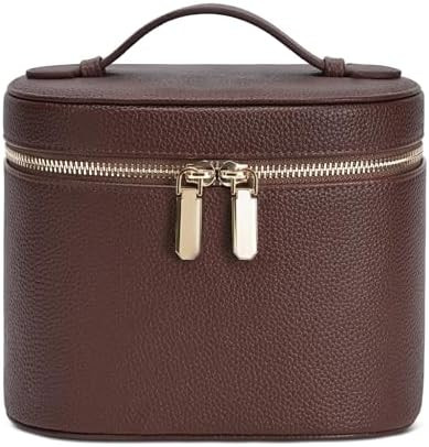 Makeup Bag, Travel Make up Case with Compartments and Handle, Portable Cosmetic Organizer Bags,To... | Amazon (US)