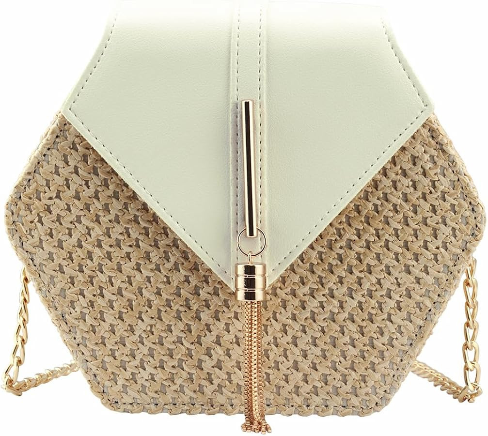 Women's Crossbody Bag Cute Straw Shoulder Bag | Amazon (US)