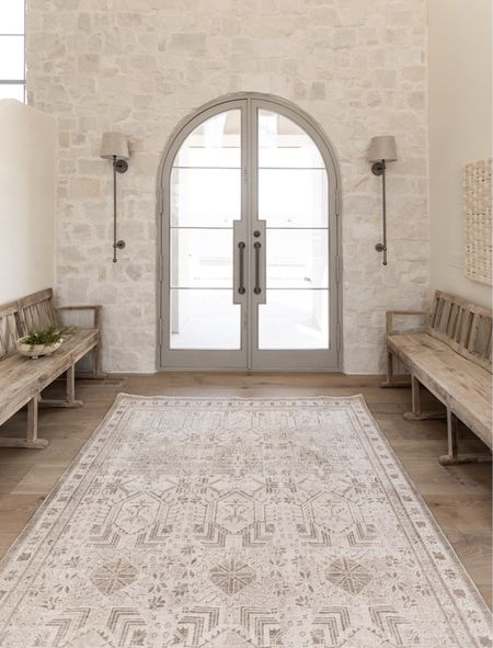 This rug!!! Such a good price! Love it. Warm neutral tones with a touch of subtle green— perfect for our entry! 

#LTKsalealert #LTKSeasonal #LTKhome
