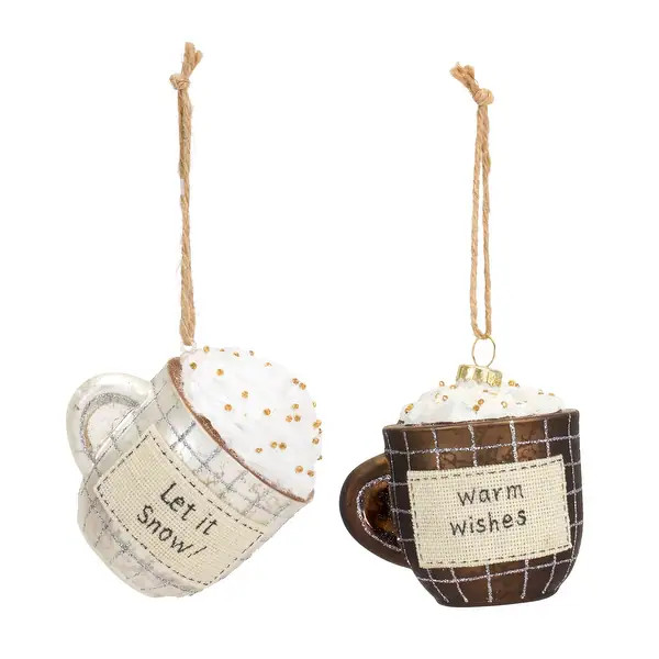 Mug Ornament (Set of 2) - Overstock - 36611926 | Bed Bath & Beyond