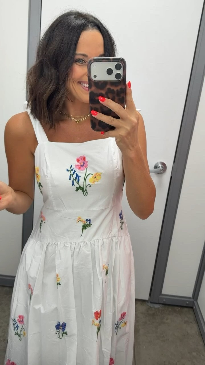 Walmart deal I couldn’t leave behind. 💛 This embroidered dress is even prettier in person, and I was so excited to see it’s on sale. It looks like something you’d find at a boutique for way more.

Wearing an XS.
5’3” for reference.

#walmartfinds #walmartfashion #walmartstyle #summerdress #affordablefashion #summerstyle #ltkstyle #walmartdeals