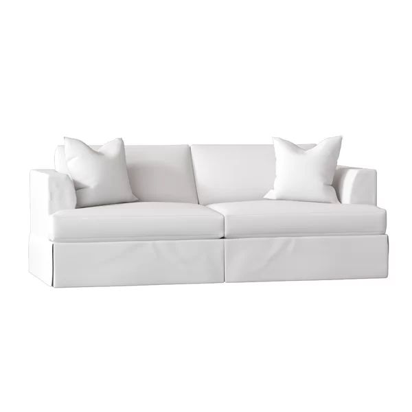 Carly Cotton 93"Recessed Arm Sofa Bed | Wayfair North America