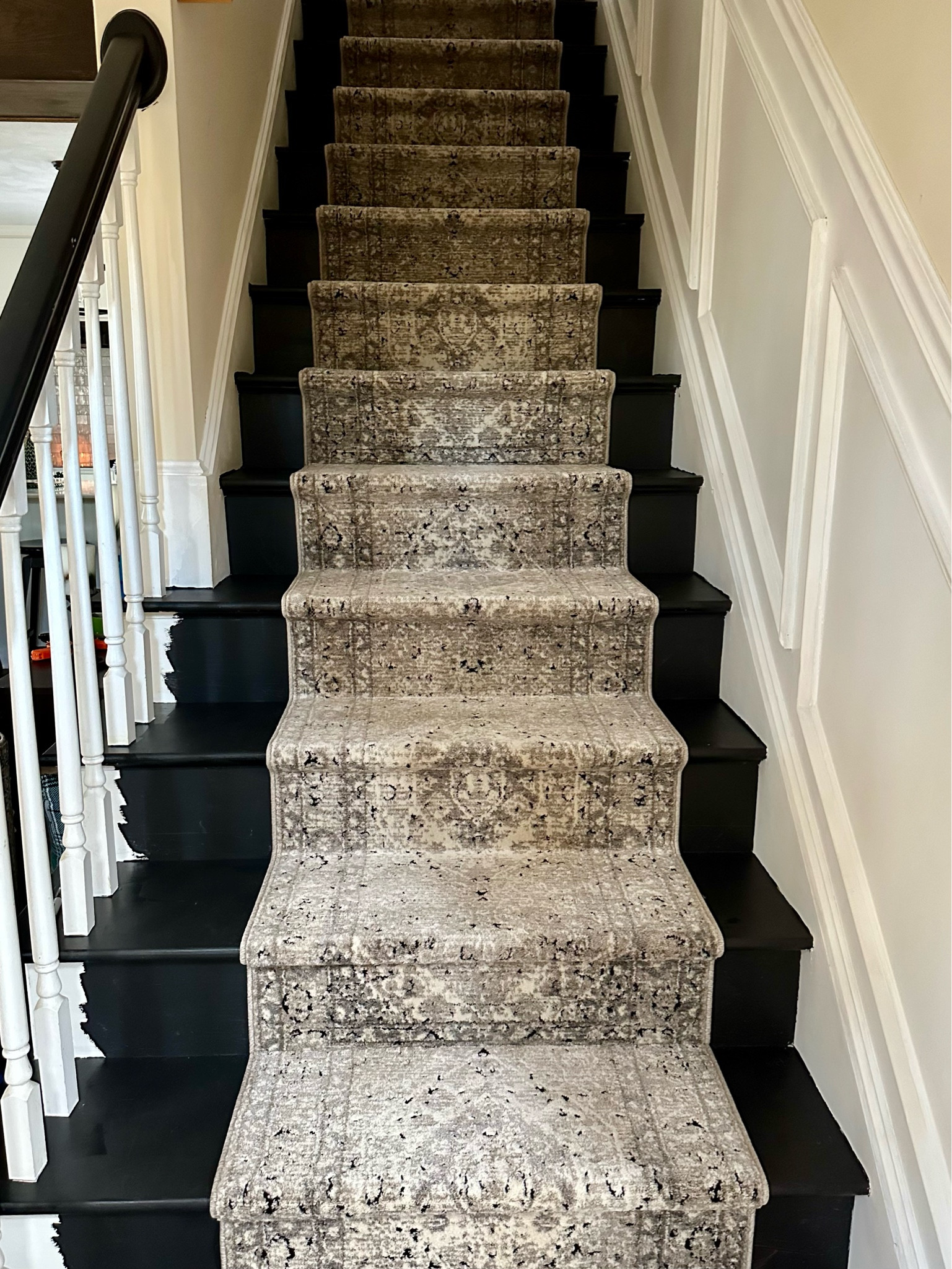 DIY stair runner! This runner is from At Home. The project requires few tools and is beginner friendly!

#LTKfamily #LTKhome