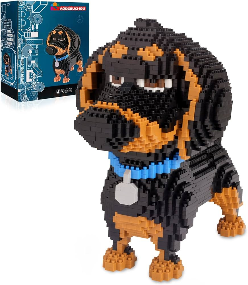Dachshund Dog 3D Micro Puzzle Building Block Sets,2100 PCS Animals Toys Compatible with Mini Lego... | Amazon (US)