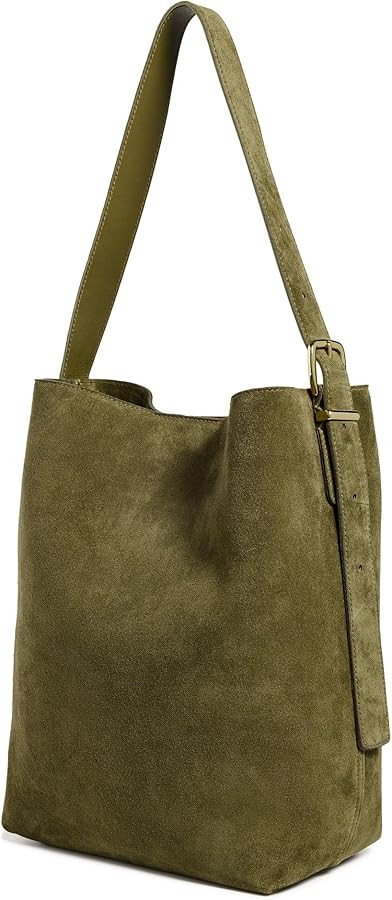 Madewell Women's The Essential Bucket Tote in Suede | Amazon (US)