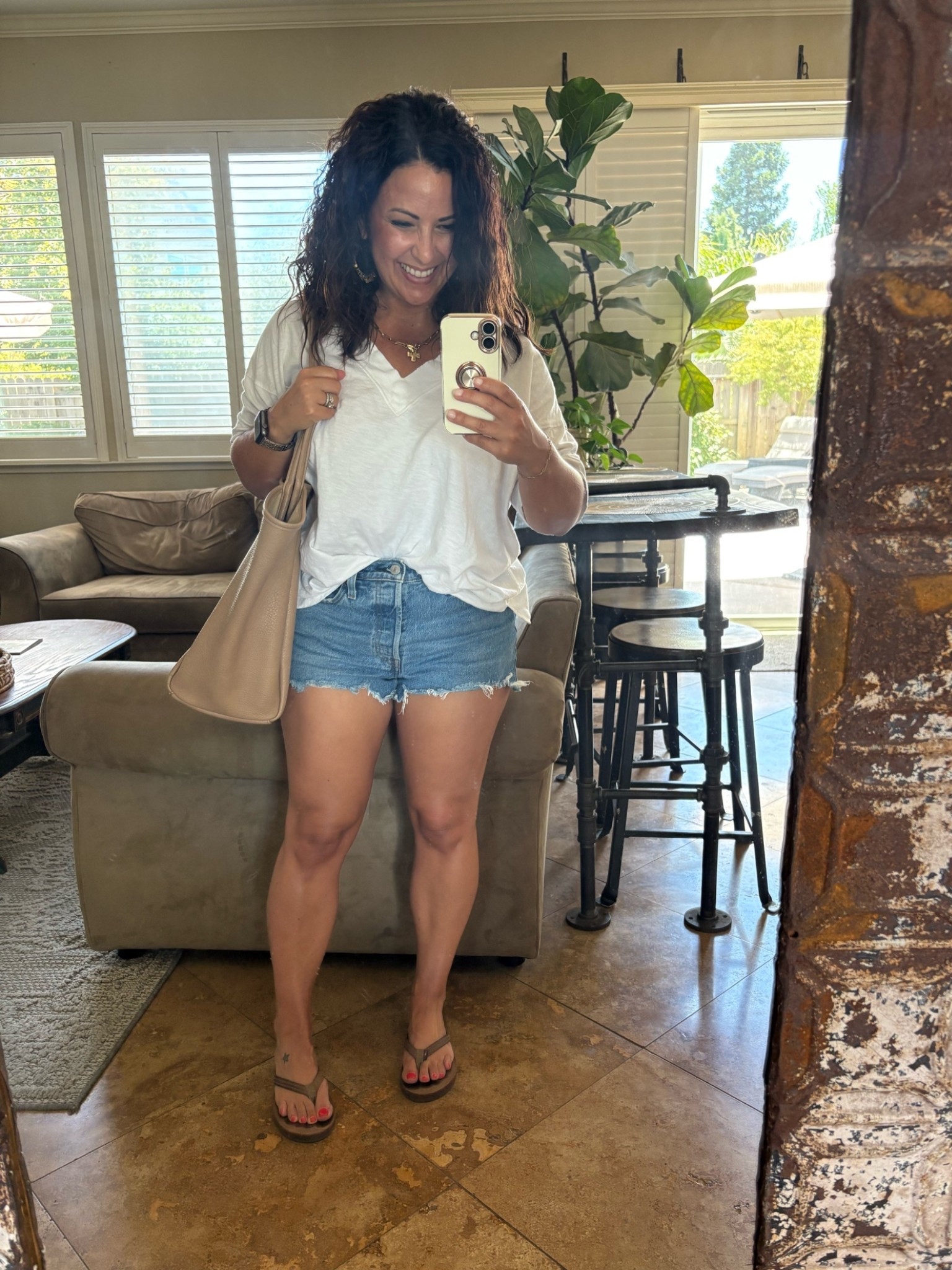 103° calls for the simplest outfit. ☀️🩵
A lightweight white tee + vintage 100% cotton Levi’s 501 shorts = my summer uniform. I thrifted these shorts, but I’ve linked the exact style along with my favorite lookalikes, plus my comfy flip-flops and everyday tote. Everything is easy, classic, and perfect for surviving this heatwave.

#LTKootd #LTKSeasonal #LTKPetite