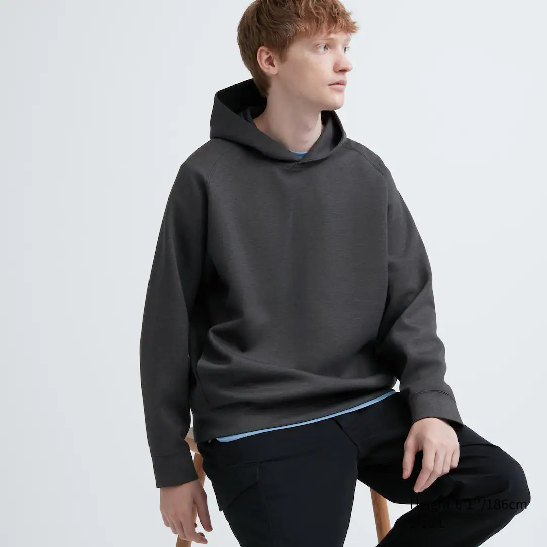 DRY Sweat Stretch Pullover Hoodie | UNIQLO (UK)