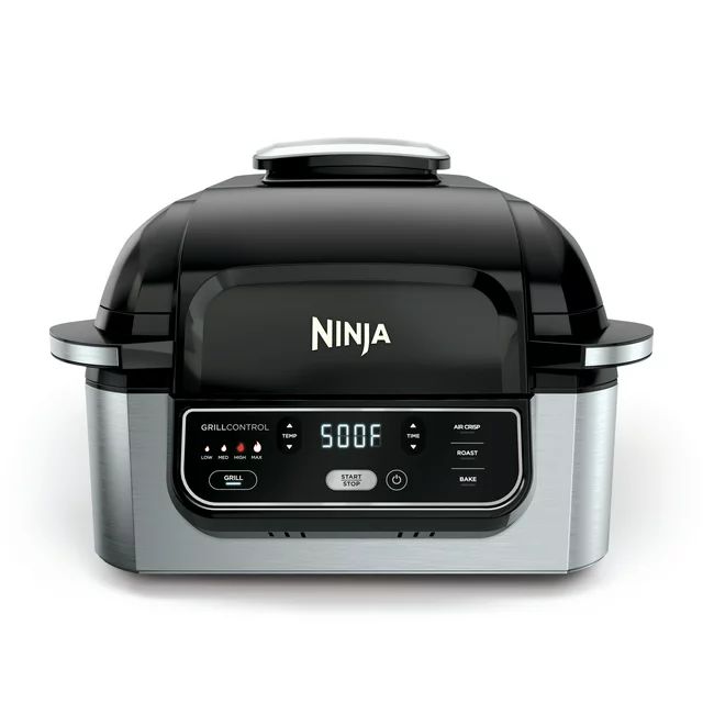 Ninja Foodi 4-in-1 Indoor Grill with 4-qt Air Fryer, Roast, Bake, and Cyclonic Grilling Technolog... | Walmart (US)