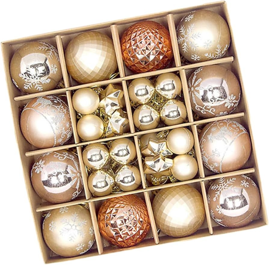 menolana 44 ornamentos das bolas do natal dos pces, decoração da árvore de natal que pendura a... | Amazon (BR)
