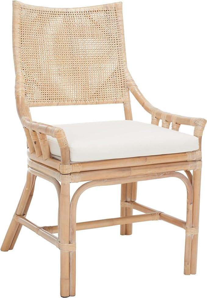 Safavieh Home Collection Donatella Wash Chair, Natural White | Amazon (US)
