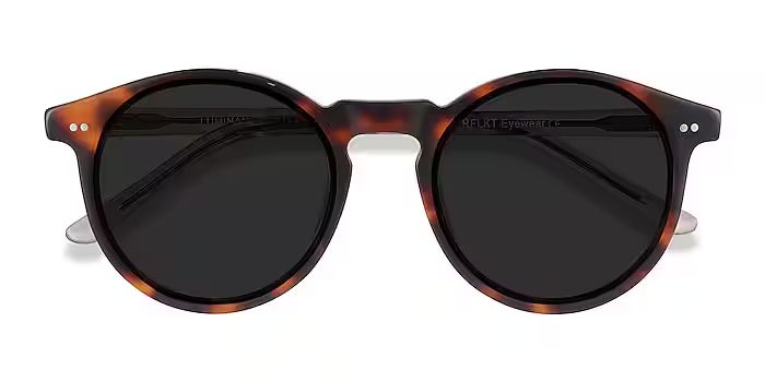 Luminance - Round Tortoise Frame Prescription Sunglasses | EyeBuyDirect | EyeBuyDirect.com