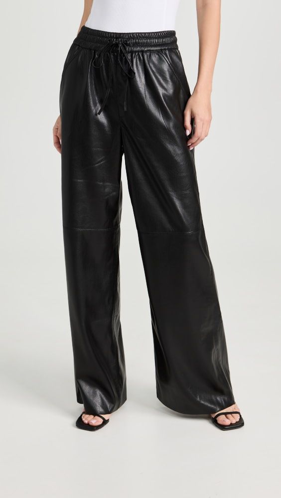 Good American Leather Wide Leg Pants | Shopbop | Shopbop