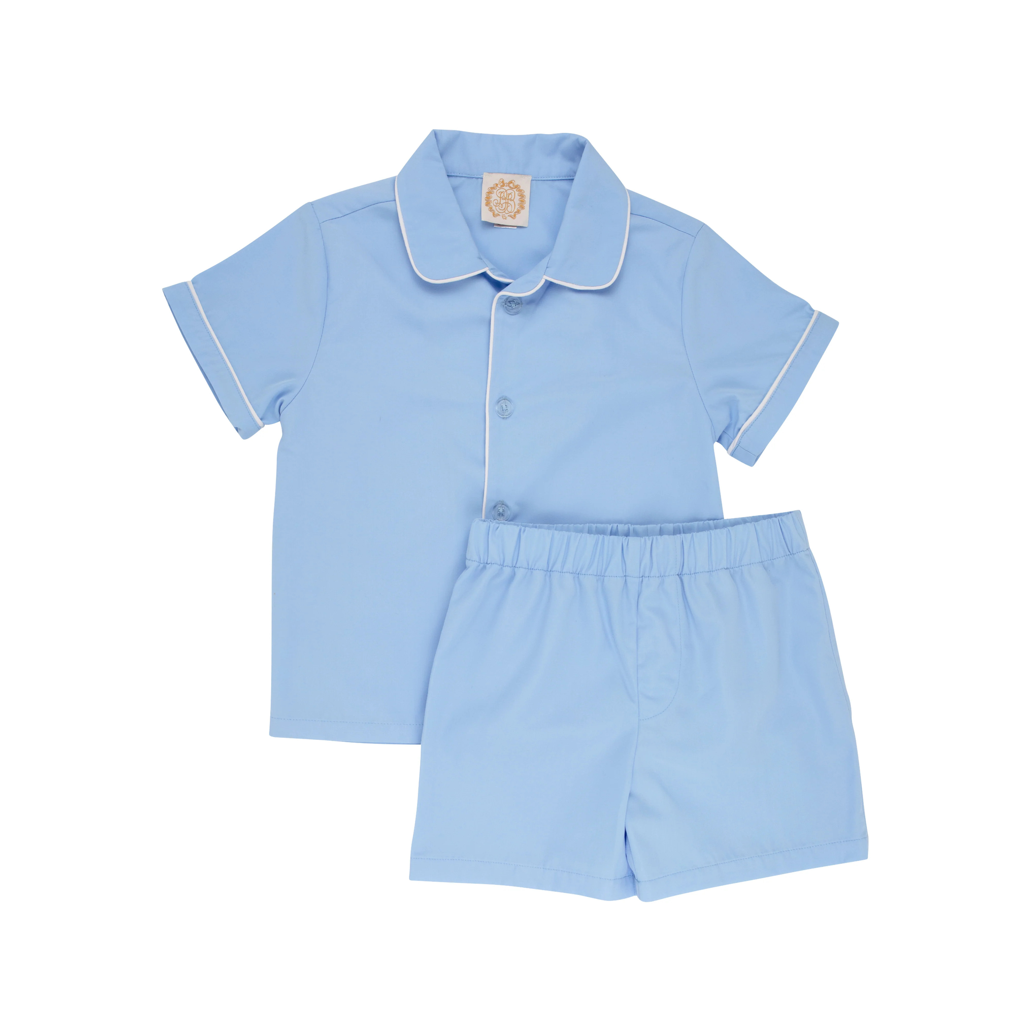 Lock's Little Man Short Set - Beale Street Blue with Worth Avenue White | The Beaufort Bonnet Company