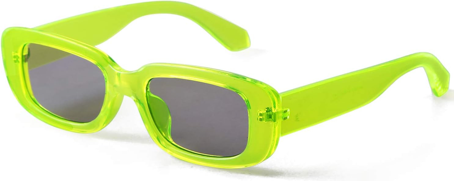 Rectangle Sunglasses for Women Men Vintage Square 90s Sunglasses Trendy Square Glasses | Amazon (US)