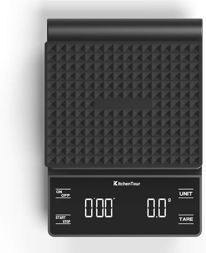 KitchenTour Coffee Scale with Timer 3kg/0.1g High Precision Pour Over Drip Espresso Scale with Ba... | Amazon (US)