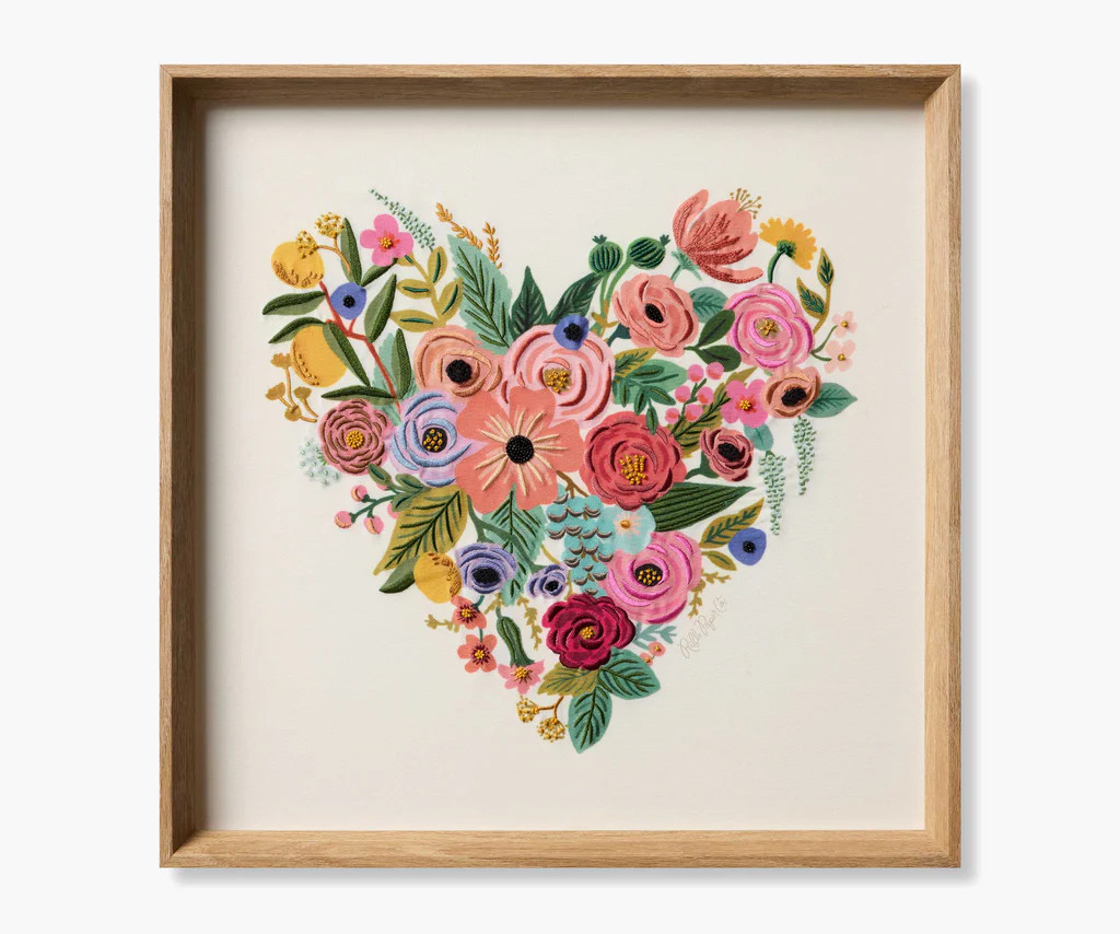 Framed Wall Art - Garden Party Heart | Rifle Paper Co.