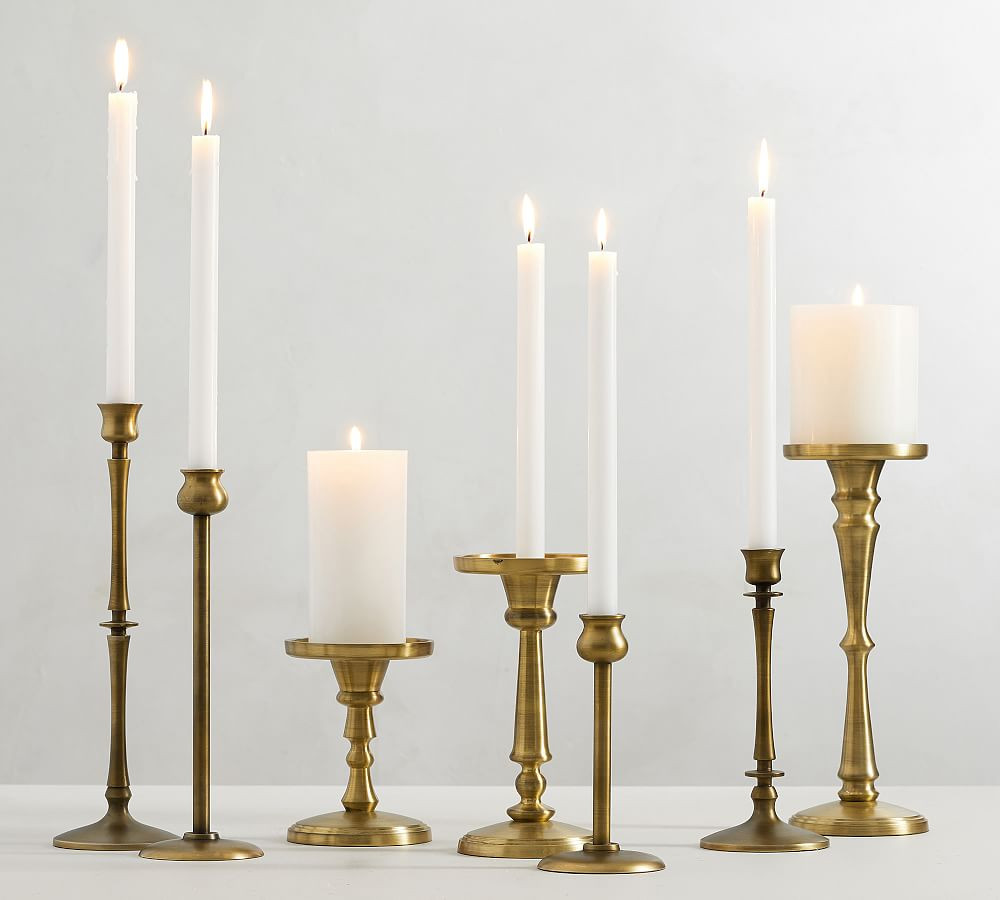 Booker Taper Candleholders | Pottery Barn (US)