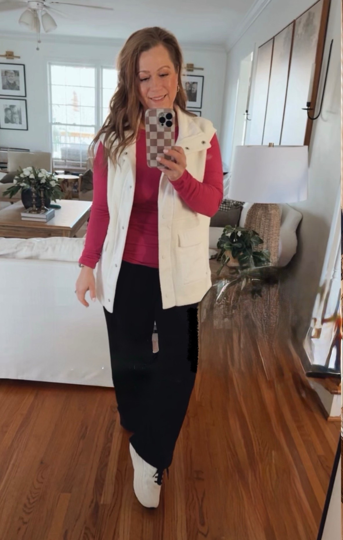 Today’s OOTD

Long sleeve top
Vest 
Wide leg sweatpants 
Most comfy and lightweight sneakers 
Layered necklaces 

#LTKPetite #LTKMidsize #LTKSeasonal