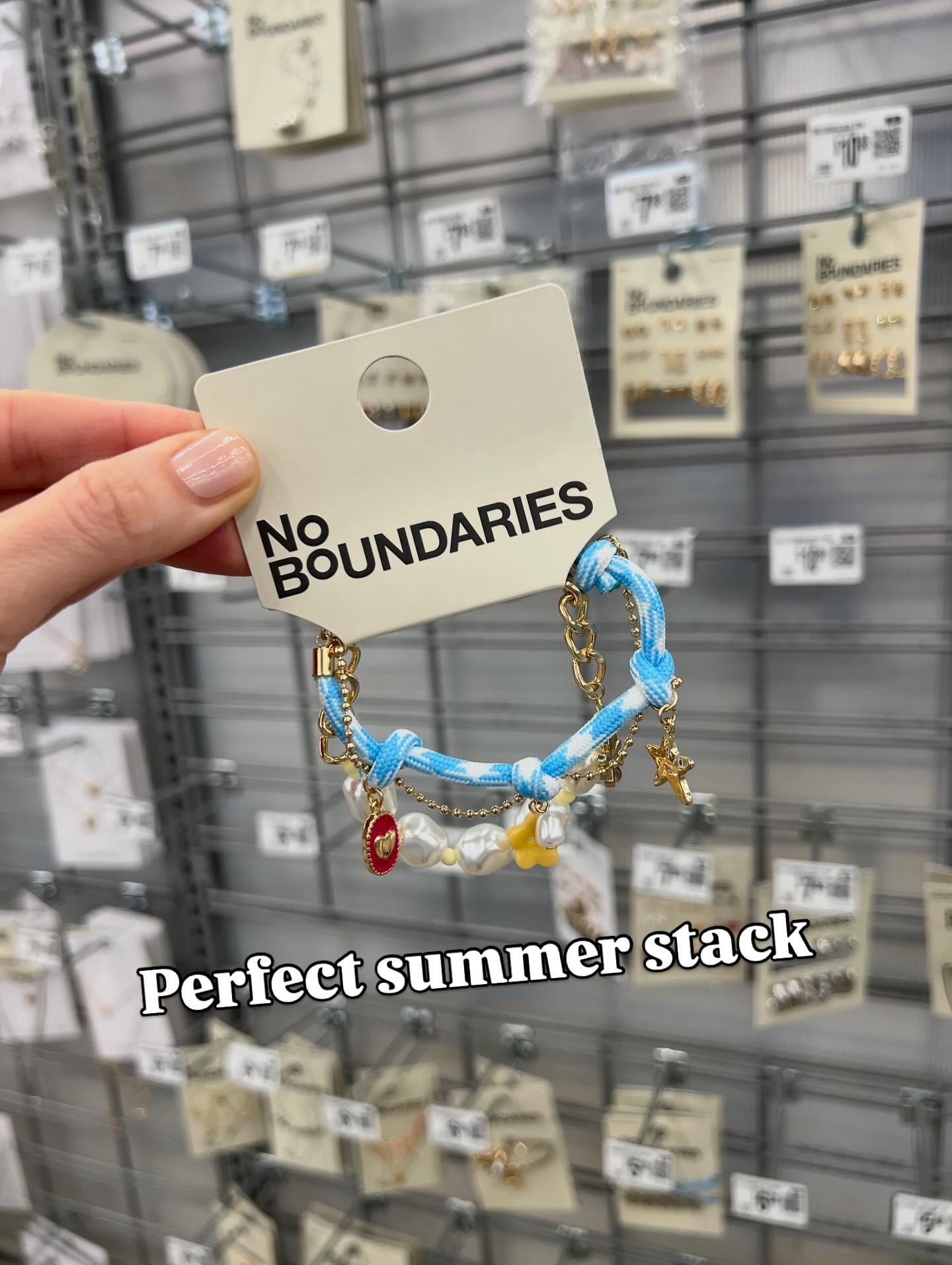 2pc Adjustable Gold Charm Bracelet Set for $6.88, perfect for summer! #jewelry #walmartfinds 