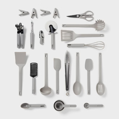 30pc Kitchen Utensil Set Gray - Room Essentials™ | Target