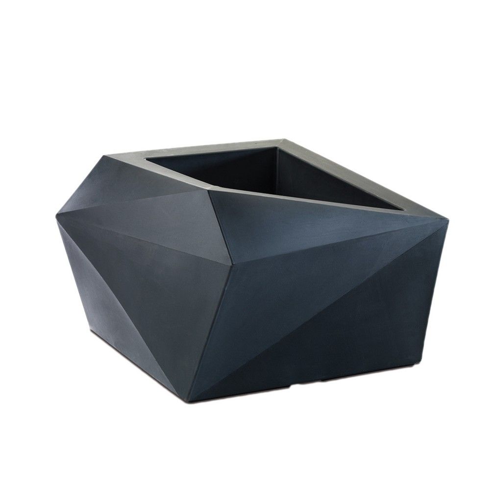 23'' Contour Origami Planter - Black - Crescent Garden | Target