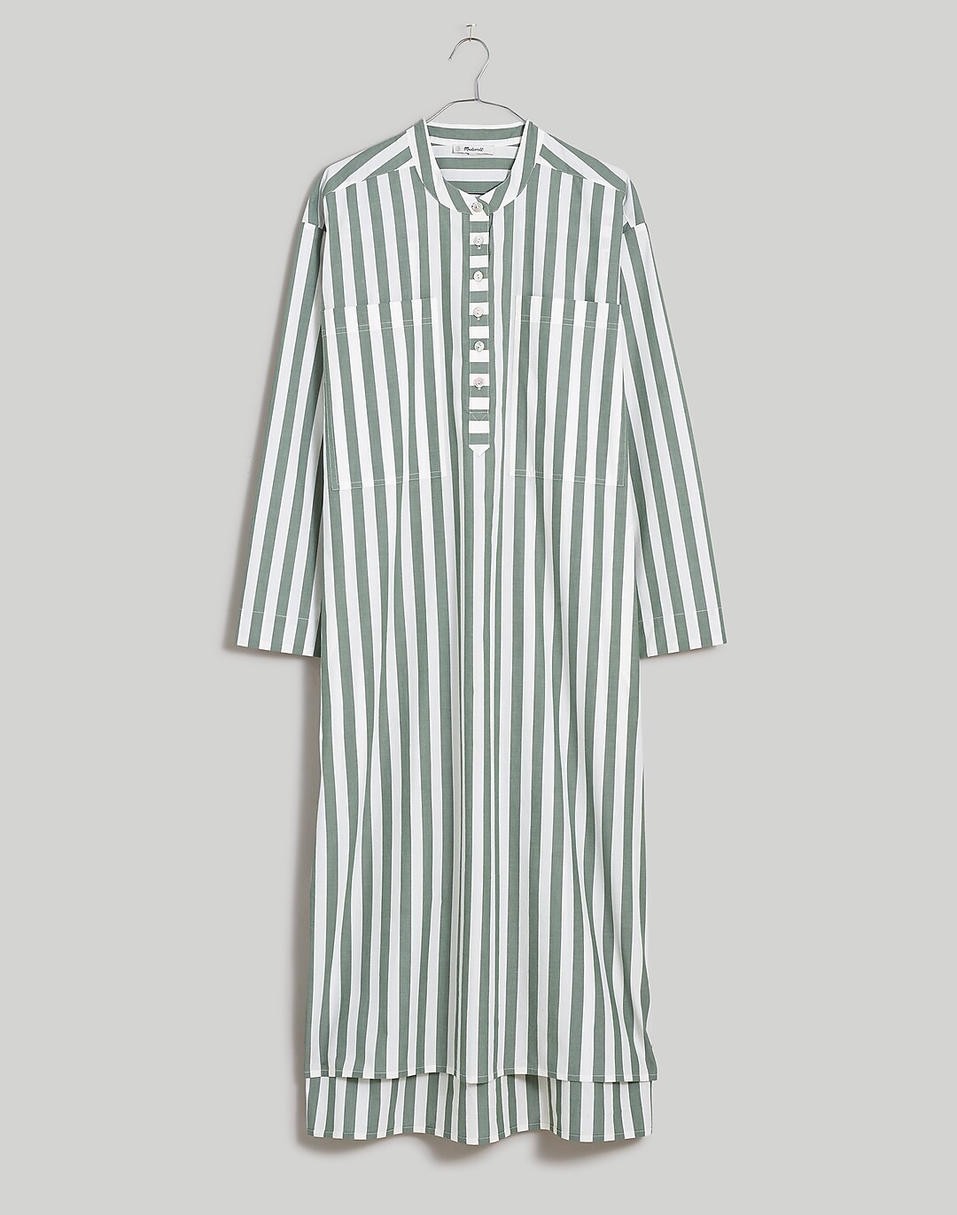 Poplin Oversized Midi Shirtdress in Stripe | Madewell