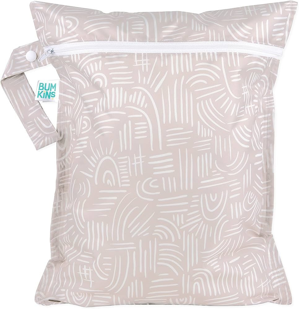 Bumkins Waterproof Wet Bags for Baby, Travel, Swimsuit, Cloth Diapers, Pump Parts, Gym Clothes, T... | Amazon (US)