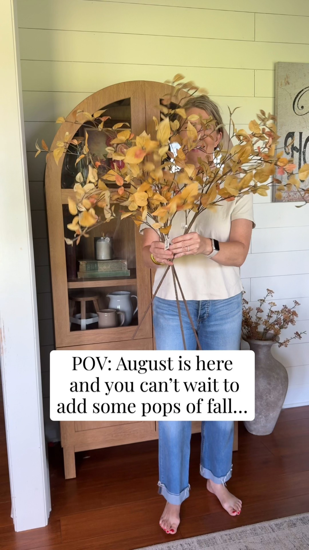 August is here and my kiddos go back to school this week so that’s when I start shifting over to fall mode! 

These stems from Hearth & Hand at Target are a great way to ease in! I have three stems in this large floor vase and they’re less than $10 each! 🍂 

#LTKSeasonal #LTKHome #LTKautumn