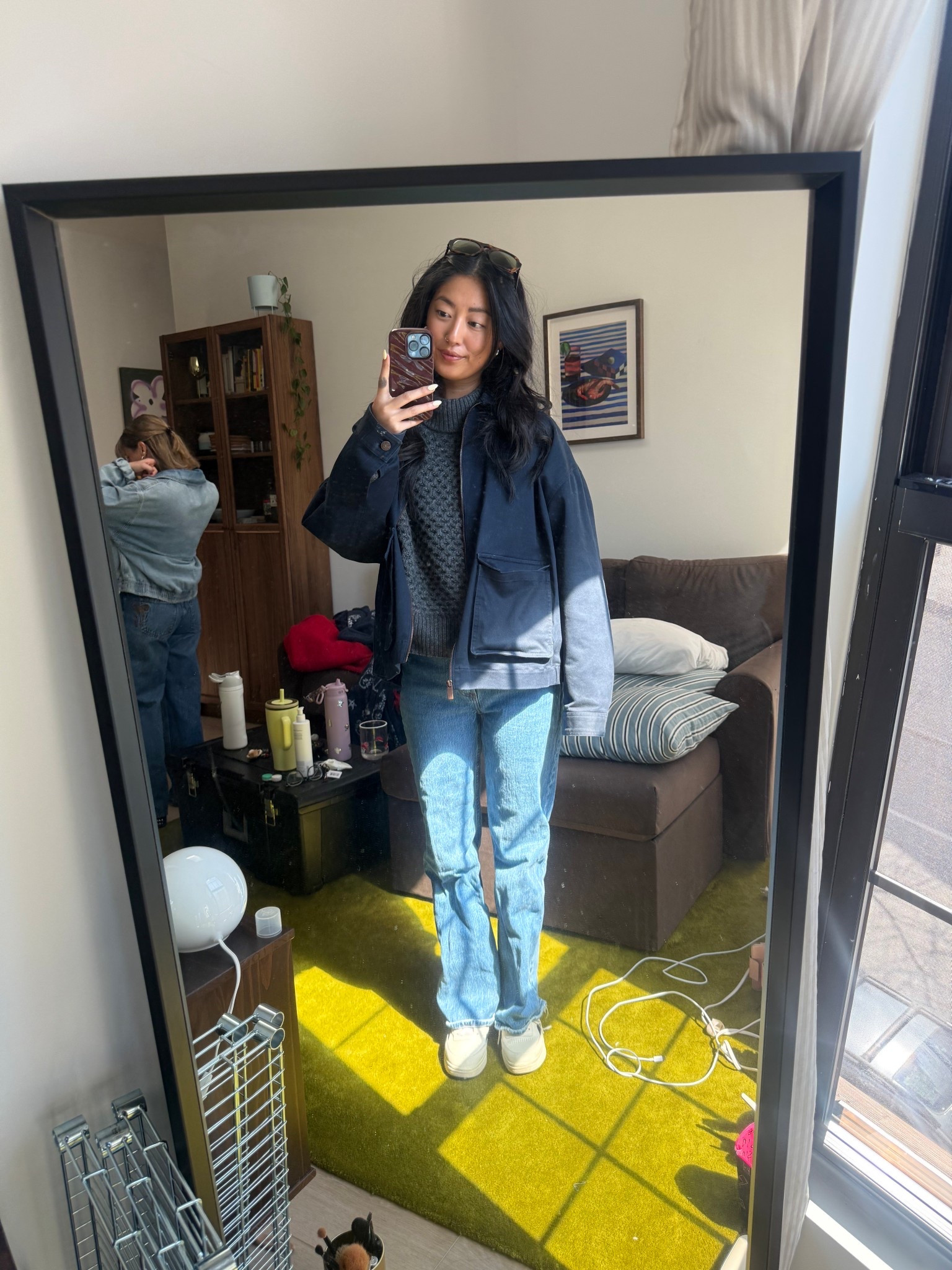 Exploring new yorkkkk 

Sweater: J Crew Medium 
Jeans: Abercrombie and fitch 25
Jacket: Calvin Klein 
Shoes: Reebok club c sneakers 6

#LTKootd