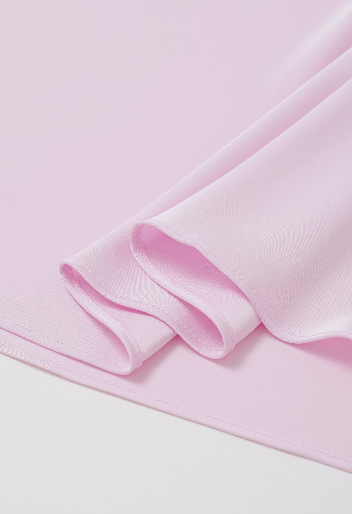 Satin Finish Mermaid Maxi Skirt in Pink | Chicwish