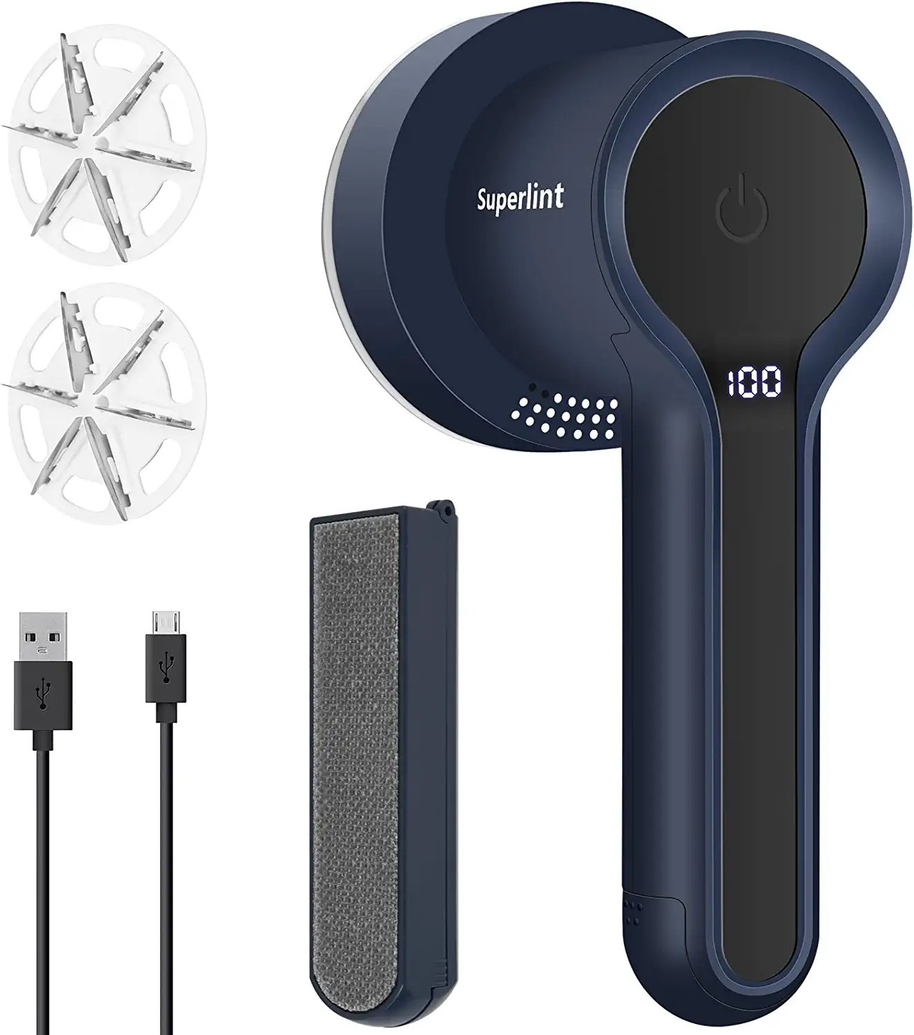 SUPER LINT Electric Sweater Shaver Fuzz Pill Bobble Remover for Fabric Fleece Curtains Clothes, N... | Amazon (US)