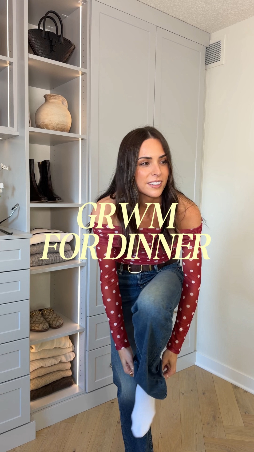 Tonight’s dinner fit! 🍽️🍸 

Off the shoulder top: true to size (S) 
Jeans: tts (I have a size up 27 for a relaxed fit, fit is semi loose on my waist. I’m 5’7” and I need a little heel with these!
Booties: size up if between 


Spring going out outfit / red polka dot top / Aritzia belt / mother denim / petal & pup /  butter yellow bag 

#LTKgrwm #LTKSaleAlert #LTKootd