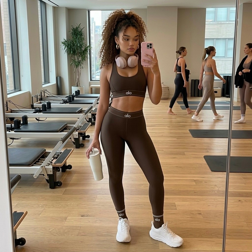 Pilates studio outfit.

Wearing size small in the Alo sports bra and size small in the Alo leggings, with size 8 sneakers. A comfortable workout set for Pilates, strength training, or gym sessions.

Everything is linked here if you want the pieces.


#LTKActive #LTKfitnessgoals #LTKdayinmylife