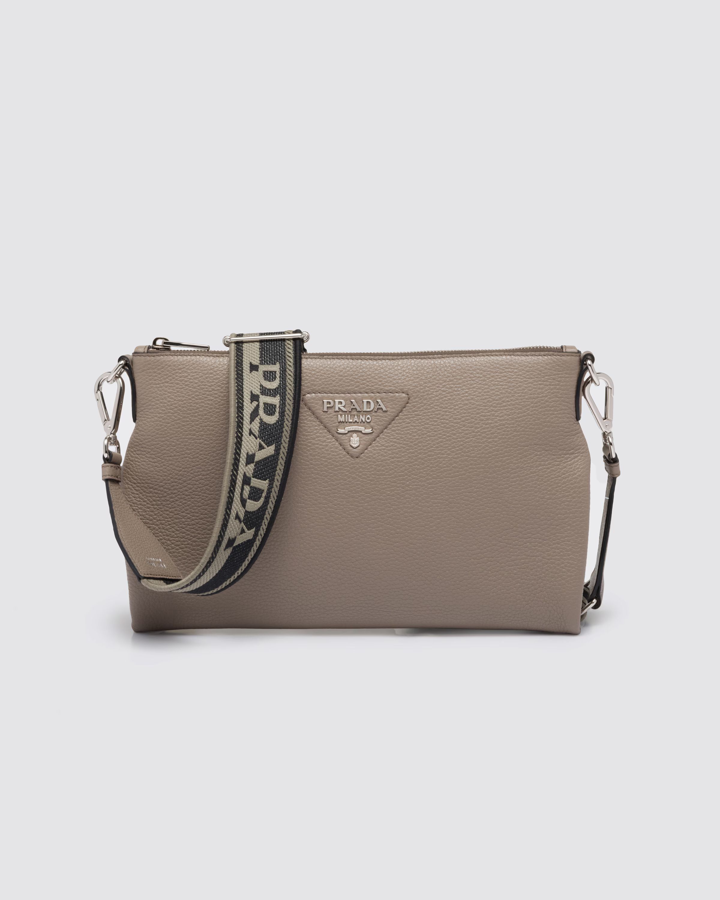 Leather shoulder bag | Prada US