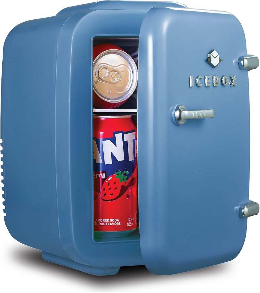 ICEBOX IBMF4SLT Fridge for Bedroom, Skincare, Portable Cooler & Warmer for Makeup, for Office & H... | Amazon (US)