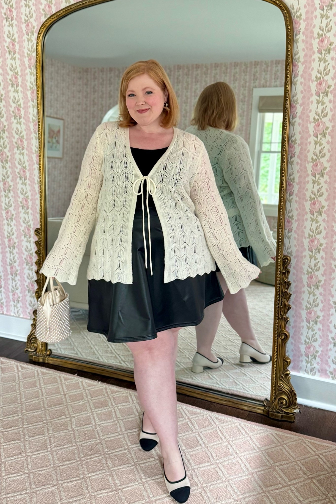How to Style a Tie-Front Crochet Cardigan | Shop this Ulla Popken style for 35% OFF with my code WWWULLA

#LTKootd #LTKBump #LTKPlusSize