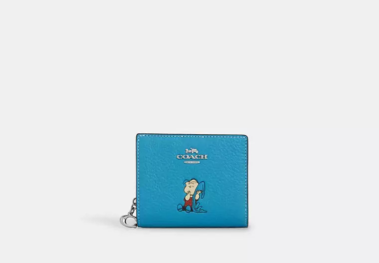 Coach X Peanuts Snap Wallet With Linus | Coach Outlet US