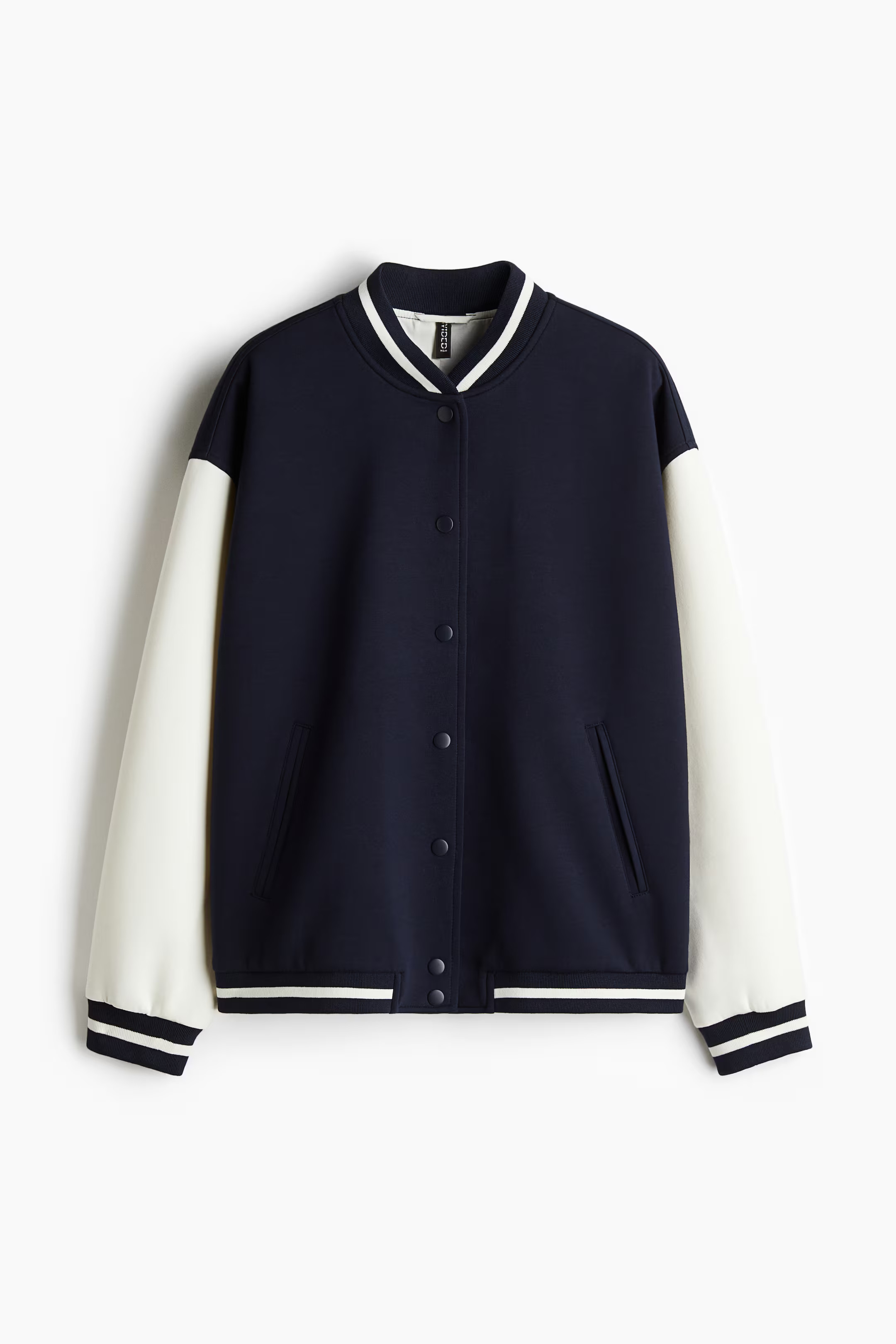 Motif-detail baseball jacket | H&M (UK, MY, IN, SG, PH, TW, HK)