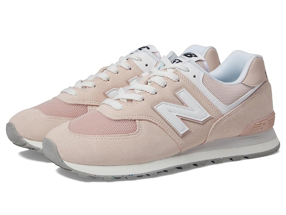 New Balance Classics U574v1 Shoes Pink/White : US Men's 10.5 - Women's 12 Medium, Suede/Textile | Zappos