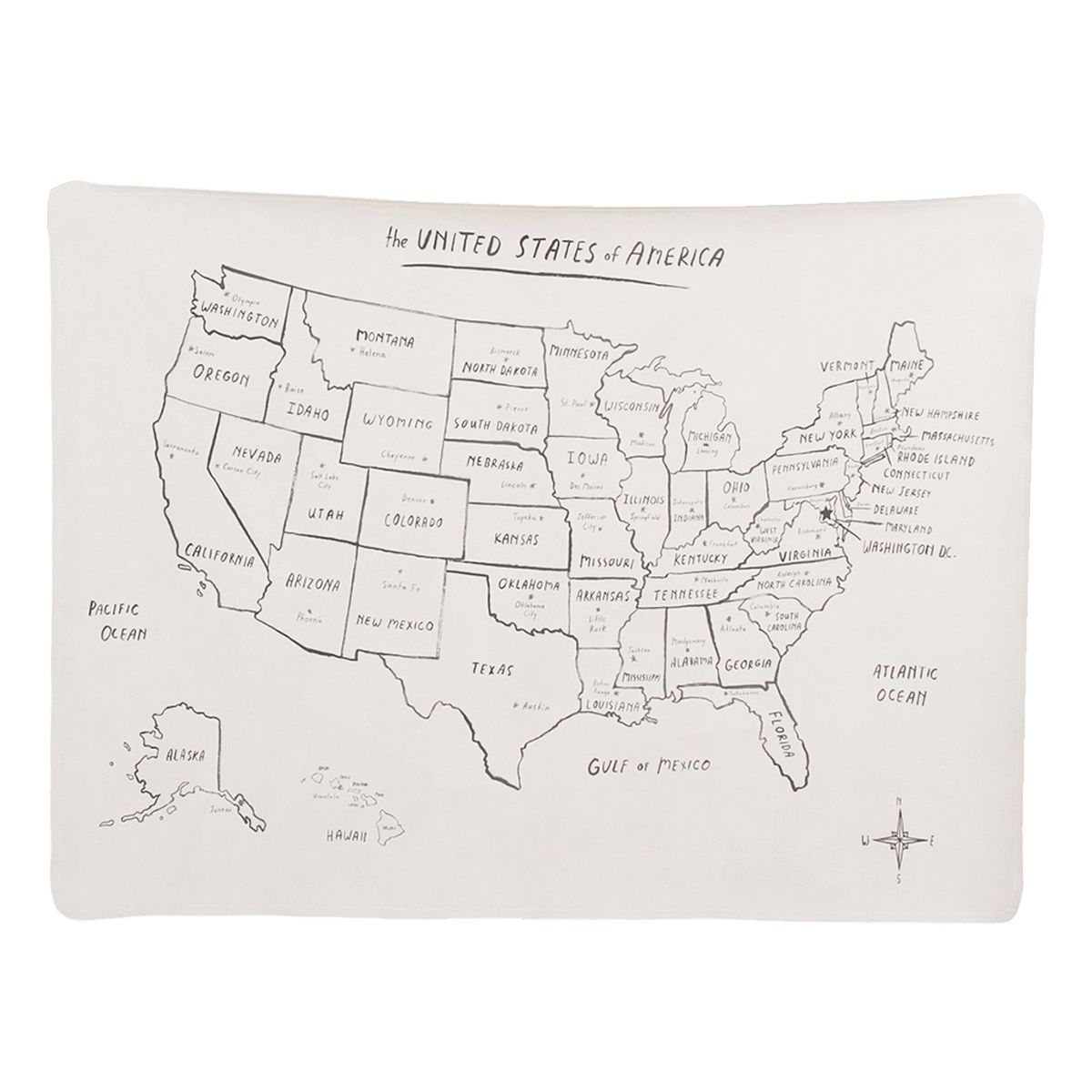 GATHRE Mini+ Mat - USA Map | The Tot