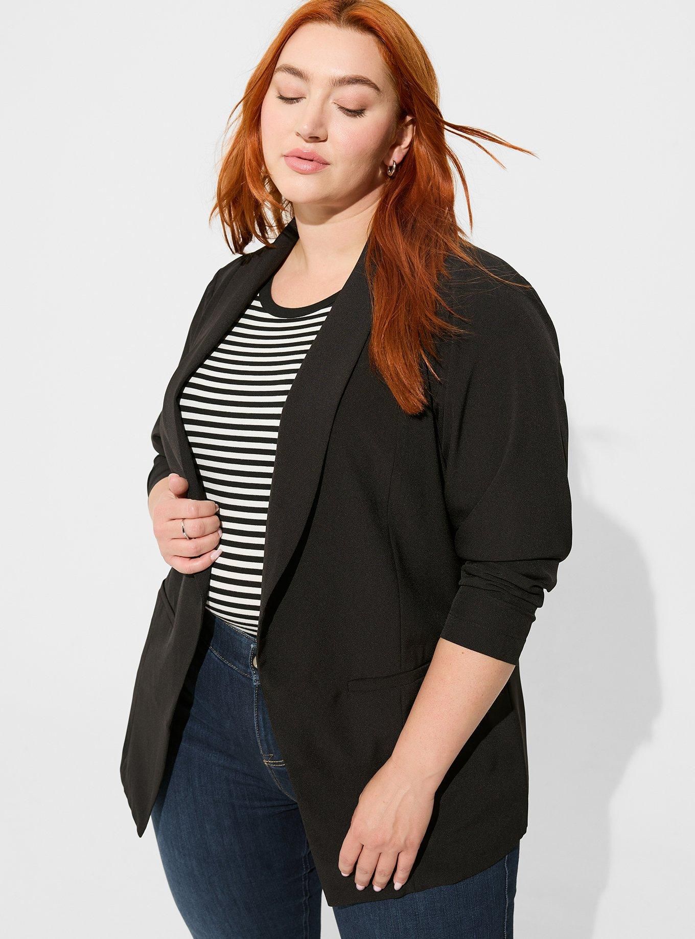 Parker Studio Crepe Blazer | Torrid (US & Canada)